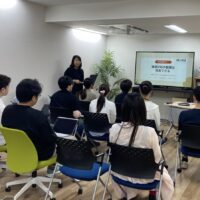 ピープルソフトウェア株式会社での健康セミナー「健康診断の数値は改善できる」の様子